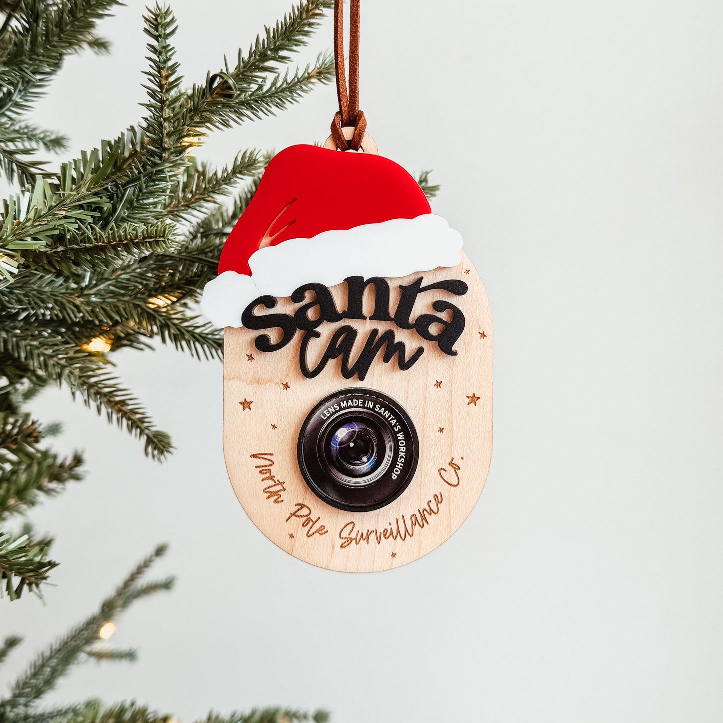 Personalized Santa Cam Christmas Ornament 2024 Version