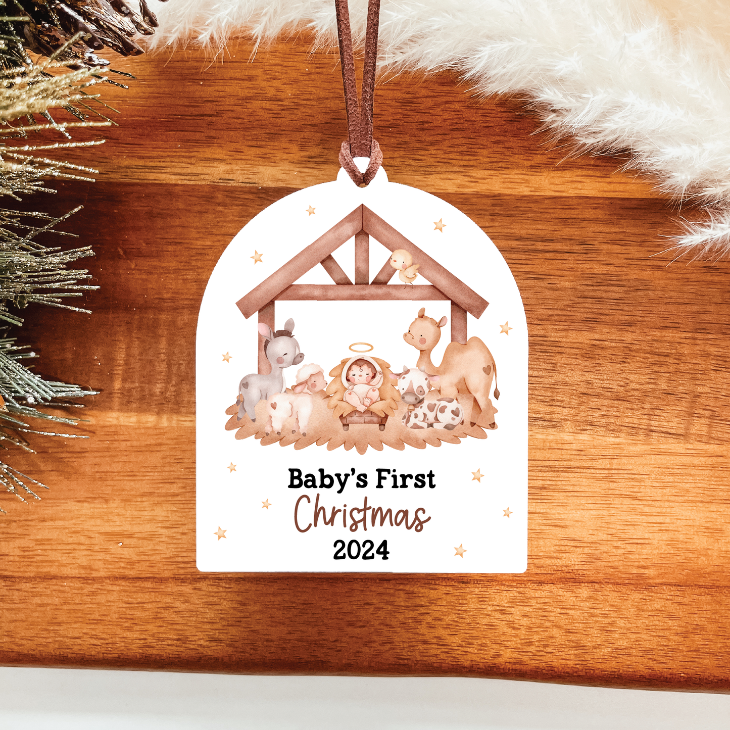 Baby's First Christmas Ornament | Away In A Manger Collection