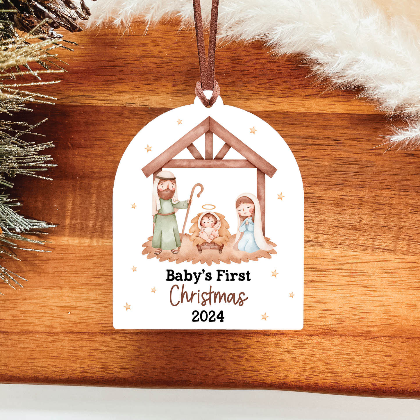 Baby's First Christmas Ornament | Away In A Manger Collection