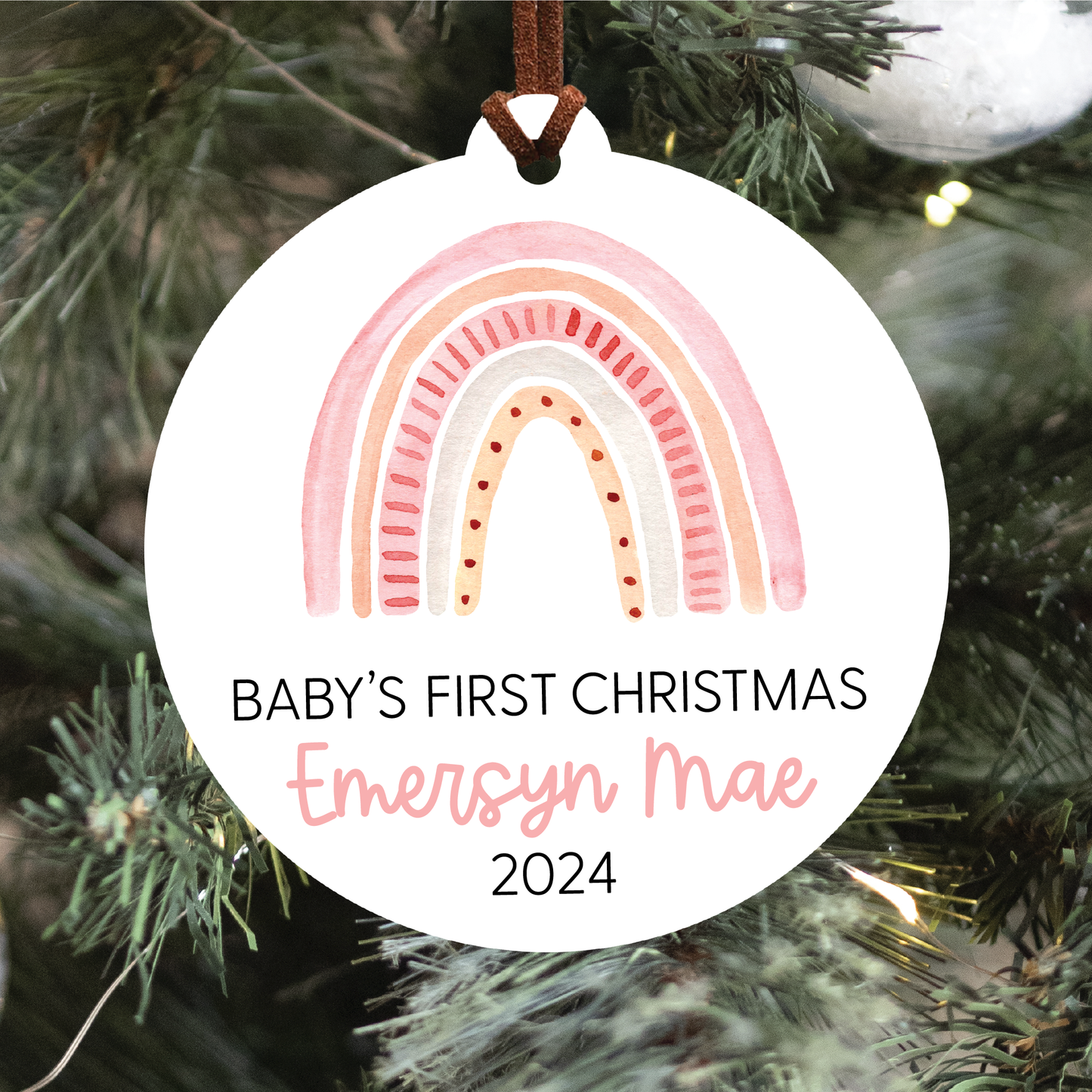 2024 Baby's First Christmas Ornament | Five Images To Choose From