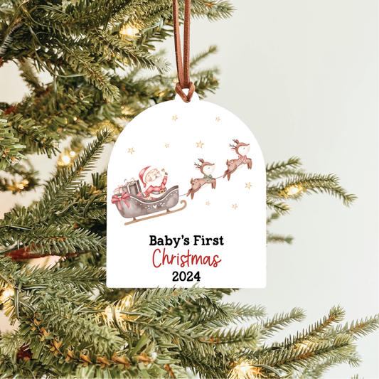 Baby's First Christmas Ornament | Holiday Animal Collection