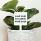 Reads Books Love Plants Avoids People Plant Marker