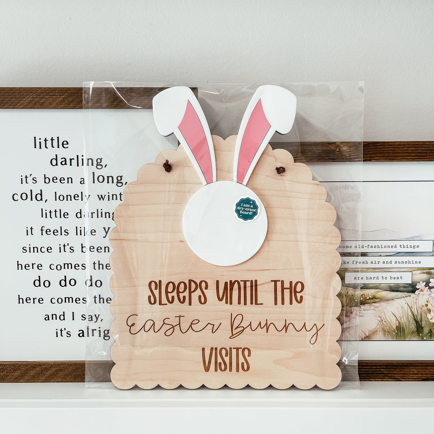 Easter Bunny Countdown Sign