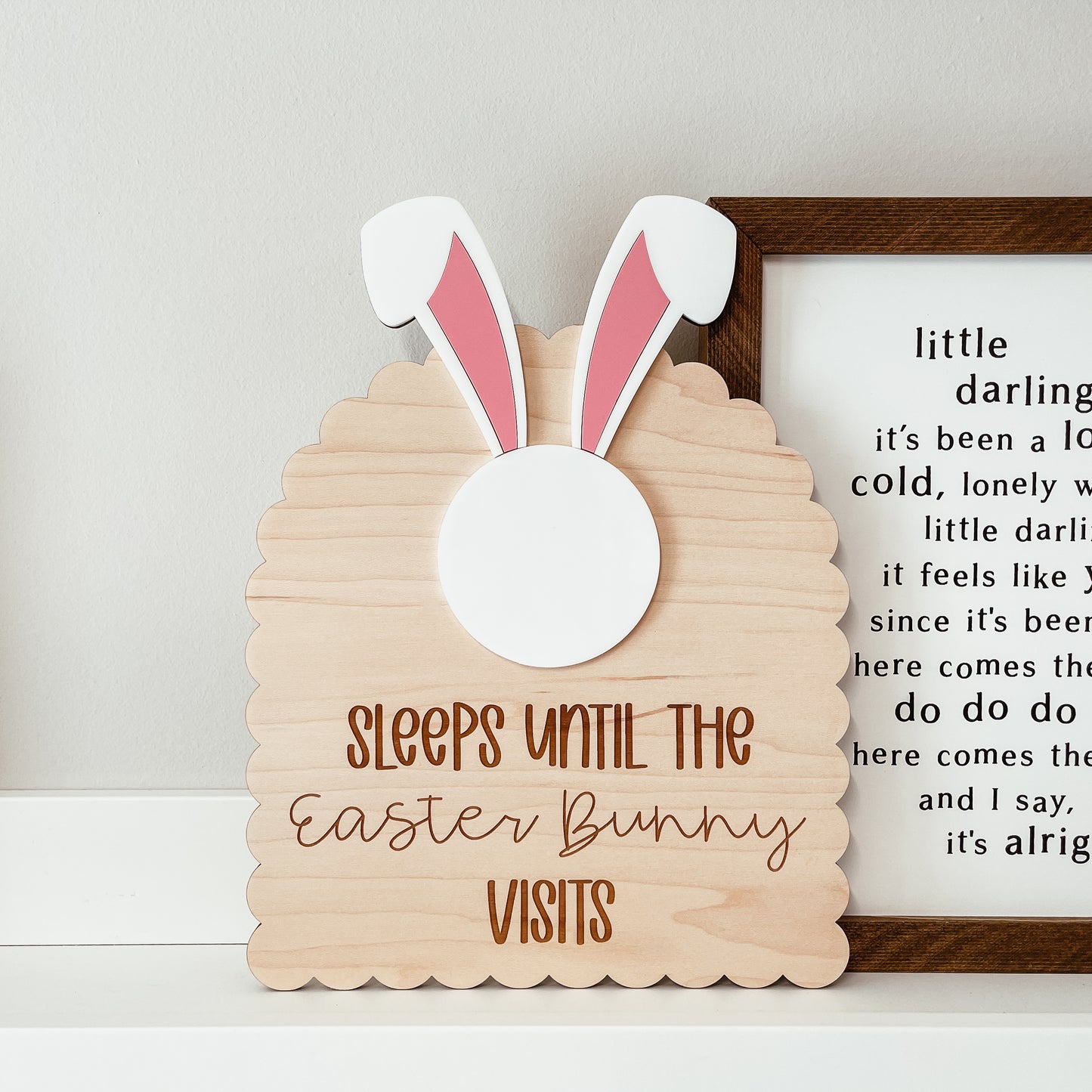 Easter Bunny Countdown Sign