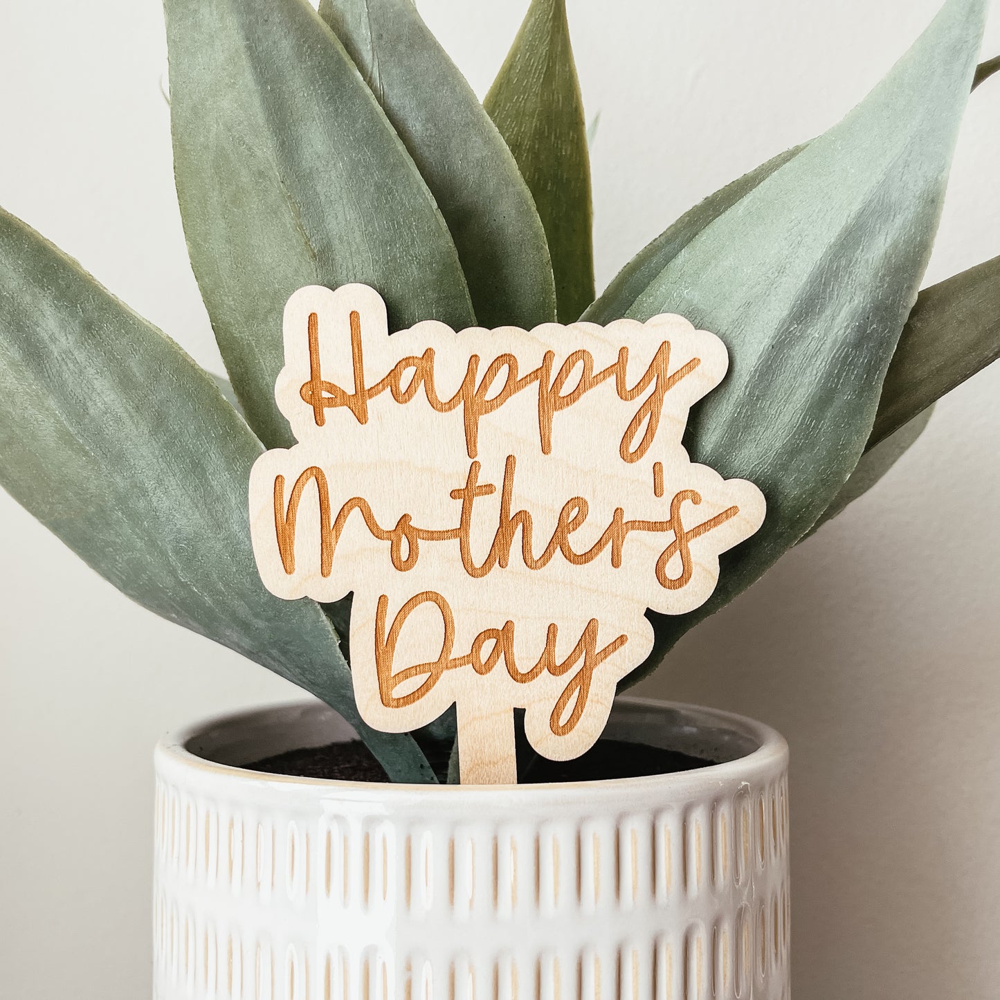 Happy Mother's Day Wooden Plant Marker