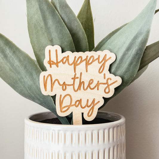 Happy Mother's Day Wooden Plant Marker