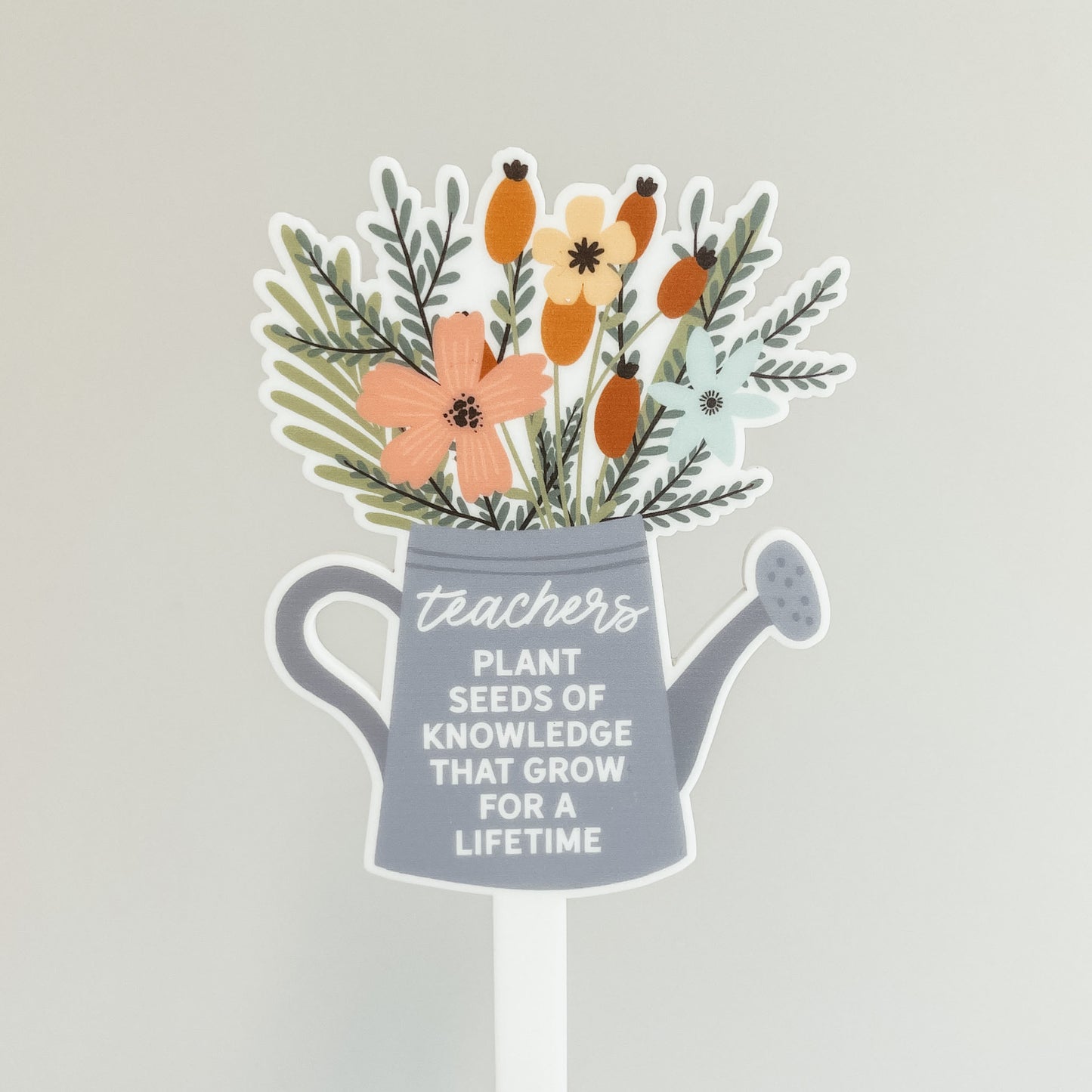 Teacher Watering Can Plant Marker