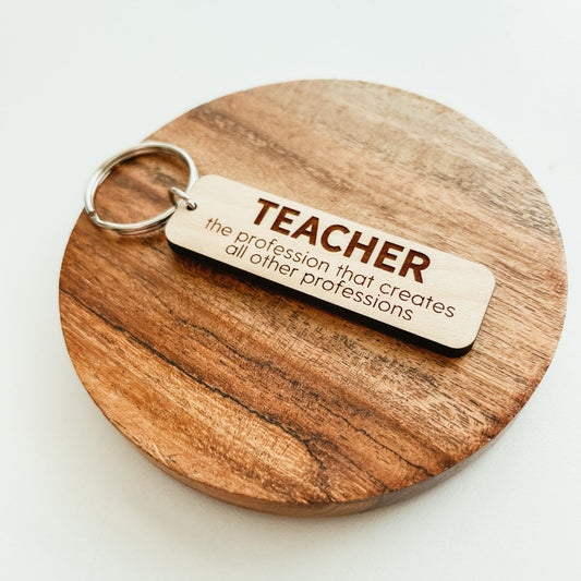 Teacher Quote Keychain