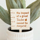 Teacher Ruler Plant Marker