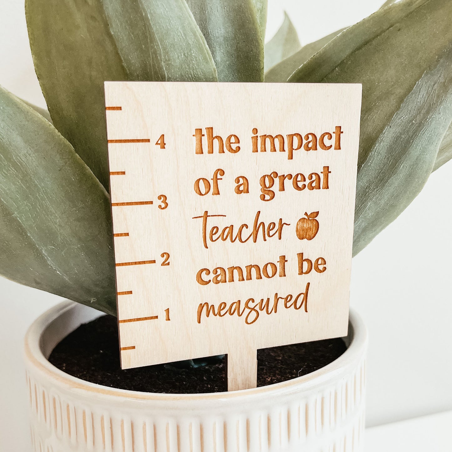 Teacher Ruler Plant Marker