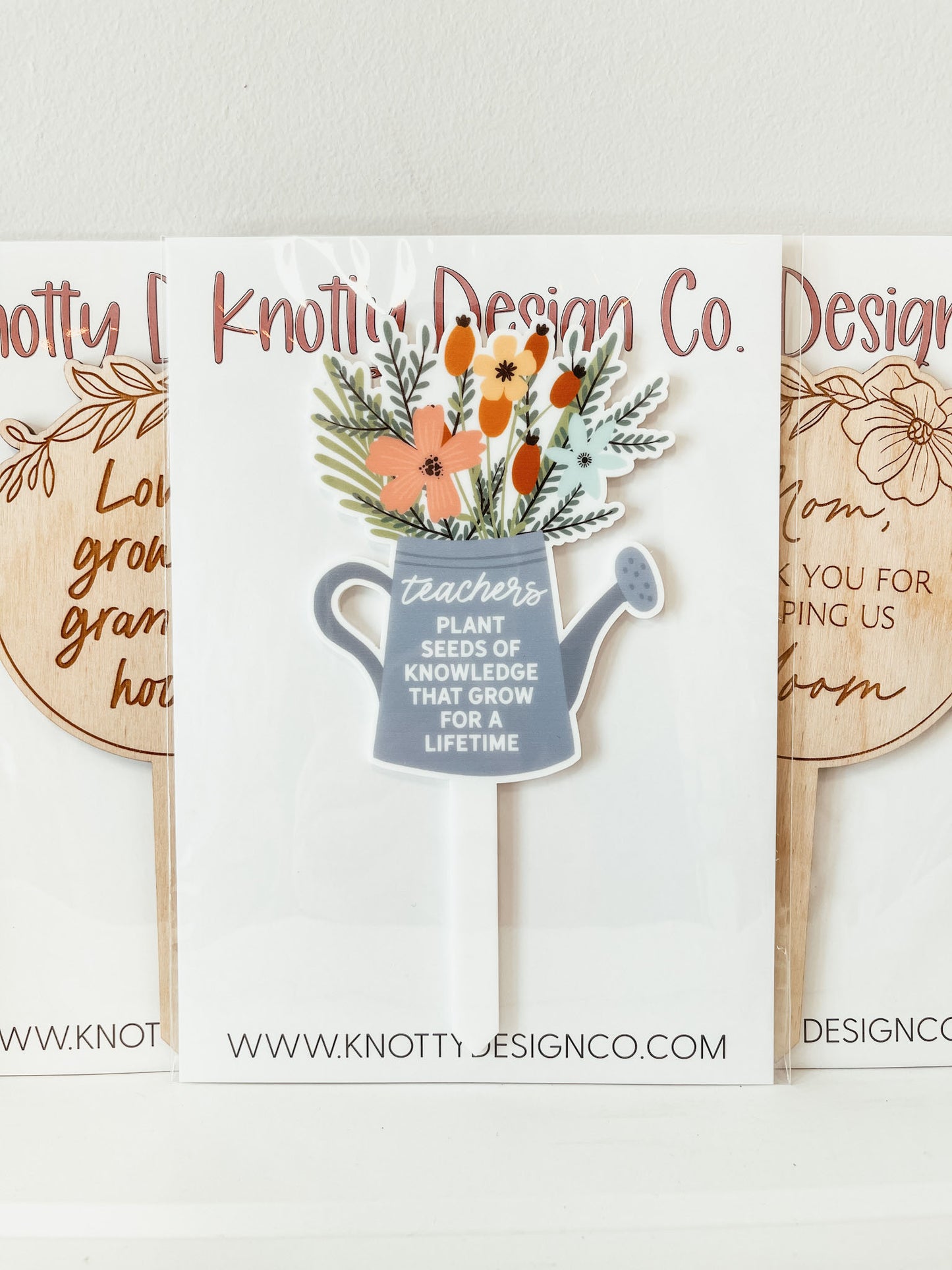 Teacher Watering Can Plant Marker