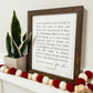 Love Never Fails Framed Sign