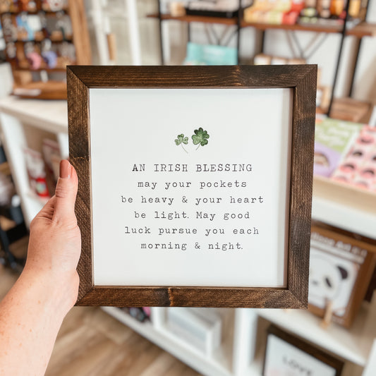 An Irish Blessing Sign