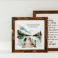 Watercolour Lake Print Framed Signs (Multiple Styles)