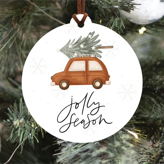 Jolly Season Christmas Ornament