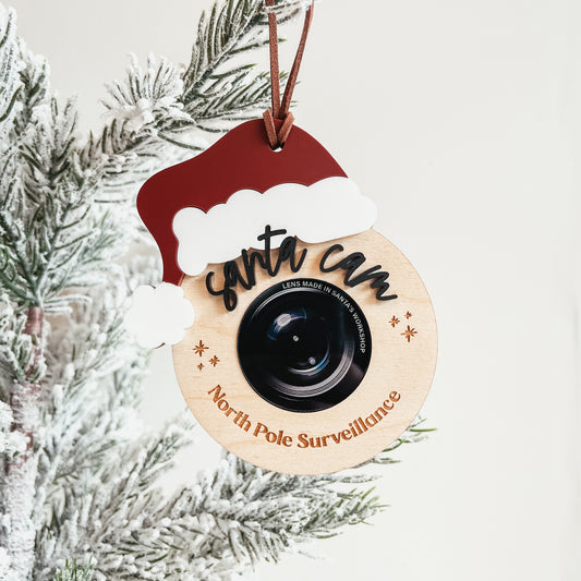 Santa Cam Christmas Ornament