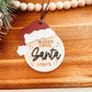 Countdown Until Christmas Santa Hat Christmas Ornament