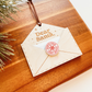 Letter To Santa Wooden Christmas Ornament