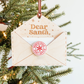 Letter To Santa Wooden Christmas Ornament