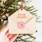 Letter To Santa Wooden Christmas Ornament