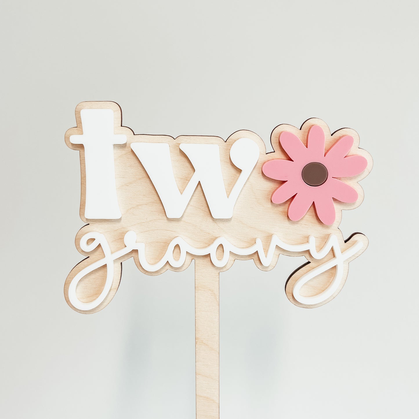 Two Groovy Cake Topper