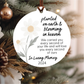 Blooming in Heaven Miscarriage Christmas Ornament