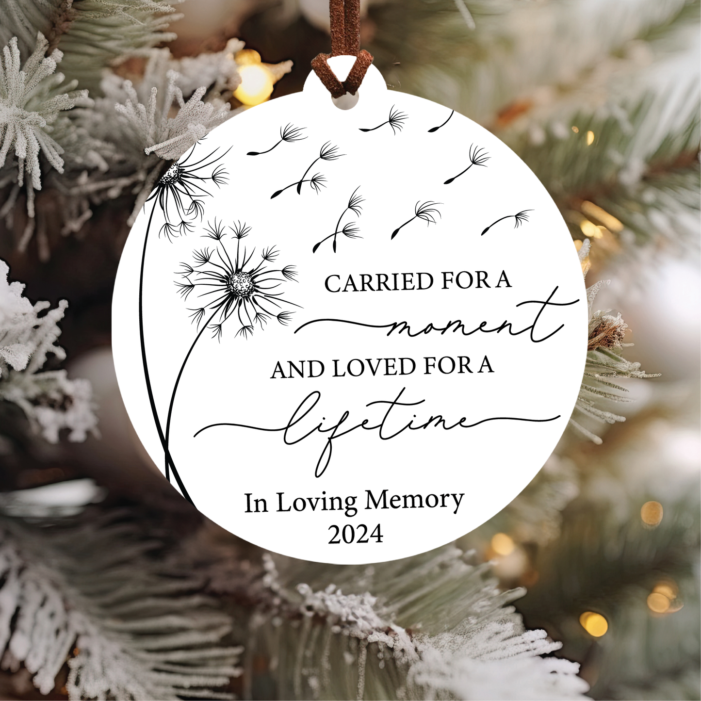 Carried For A Moment Infant Loss Christmas Ornament