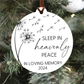 Sleep In Heavenly Peace Infant Loss Christmas Ornament