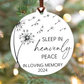 Sleep In Heavenly Peace Infant Loss Christmas Ornament