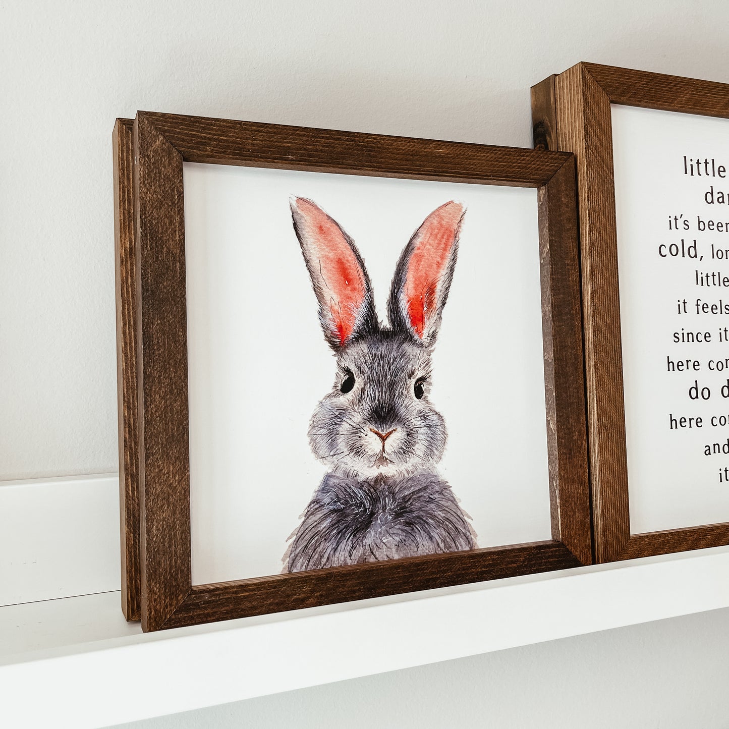 Watercolour Bunny Sign