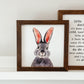 Watercolour Bunny Sign