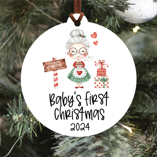 2024 Baby's First Christmas Ornament | Six Images To Choose From