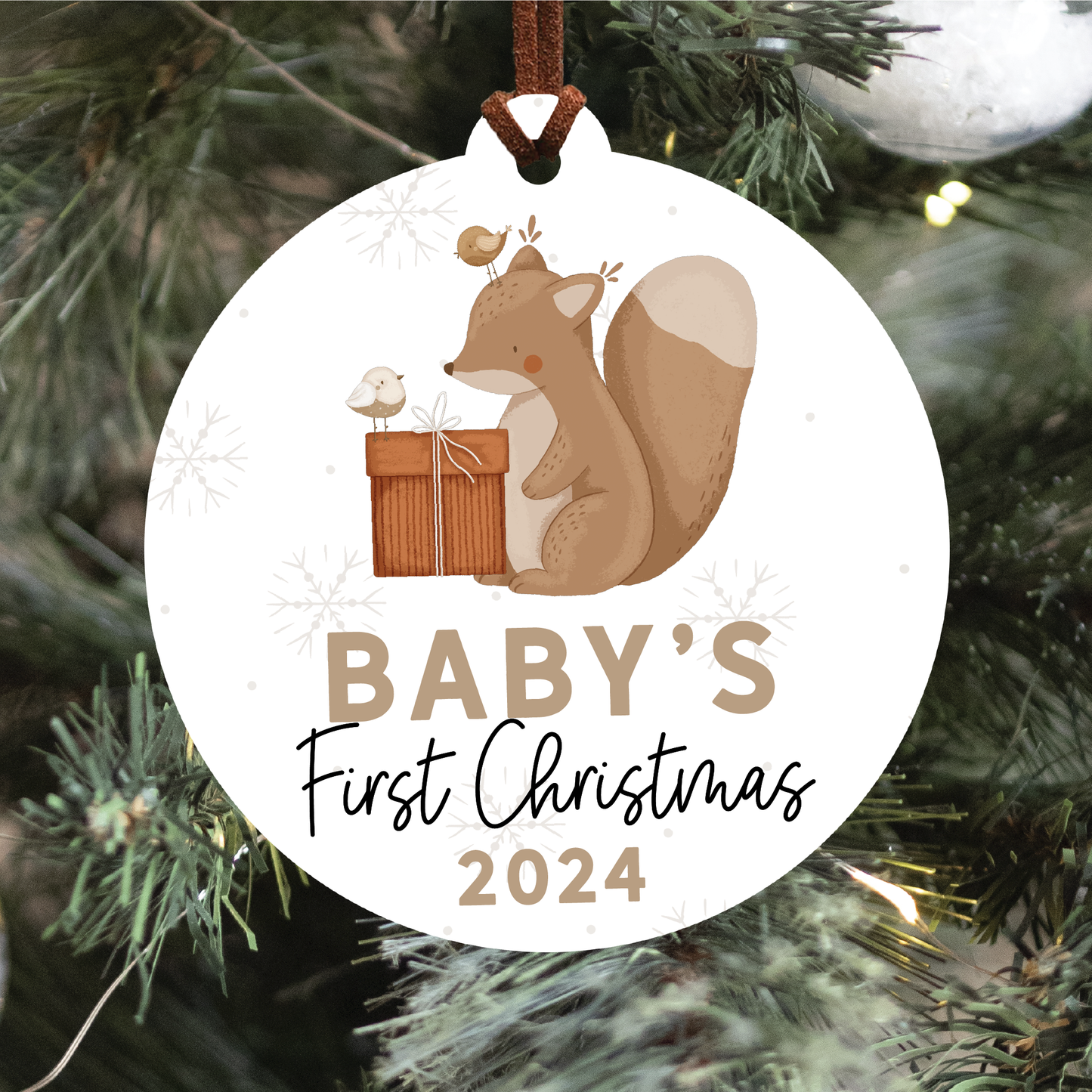 Baby's First Christmas Ornament | Six Images To Choose From