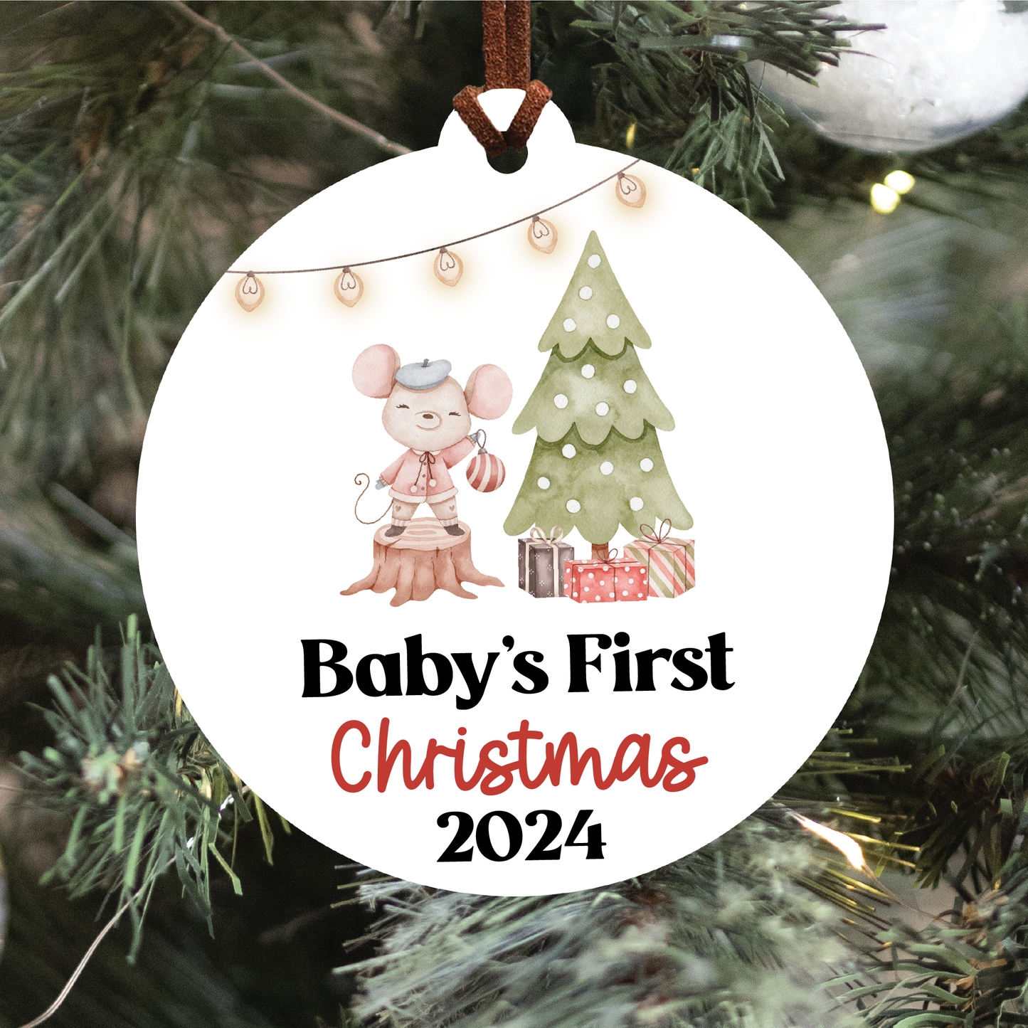 Baby's First Christmas Ornament | Woodland Collection