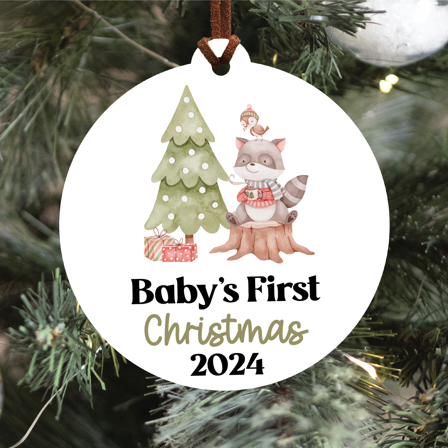 Baby's First Christmas Ornament | Woodland Collection