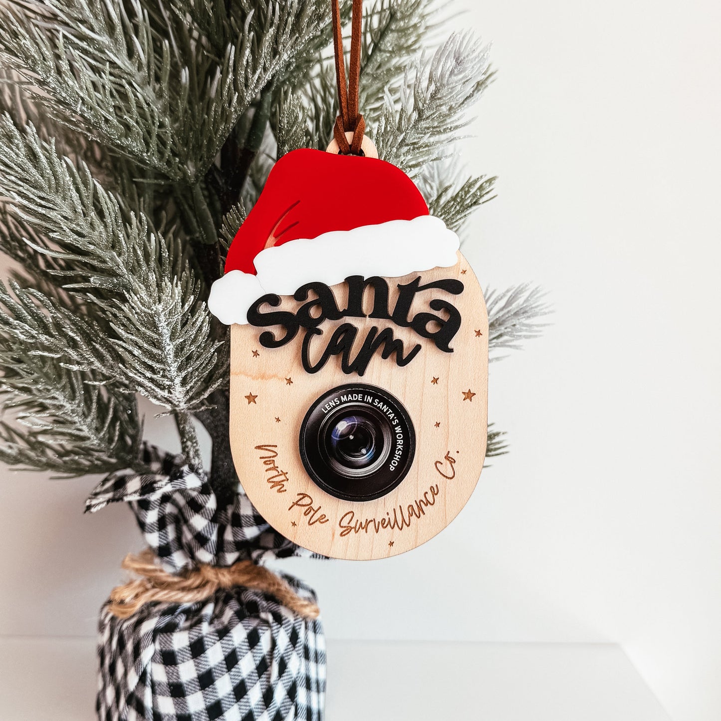 Personalized Santa Cam Christmas Ornament 2024 Version