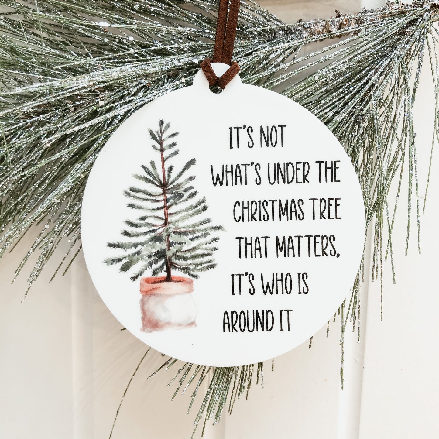 Charlie Brown Quote Christmas Ornament