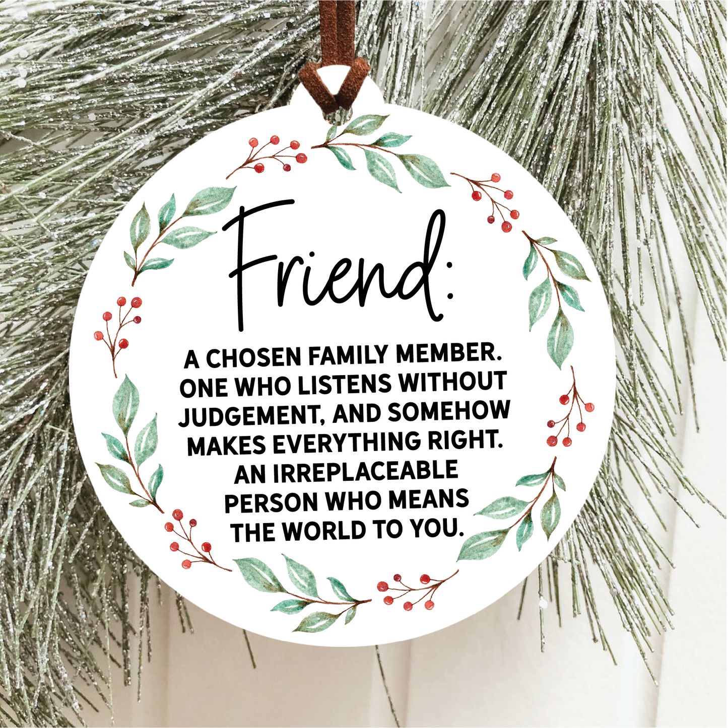 Friend Christmas Ornament