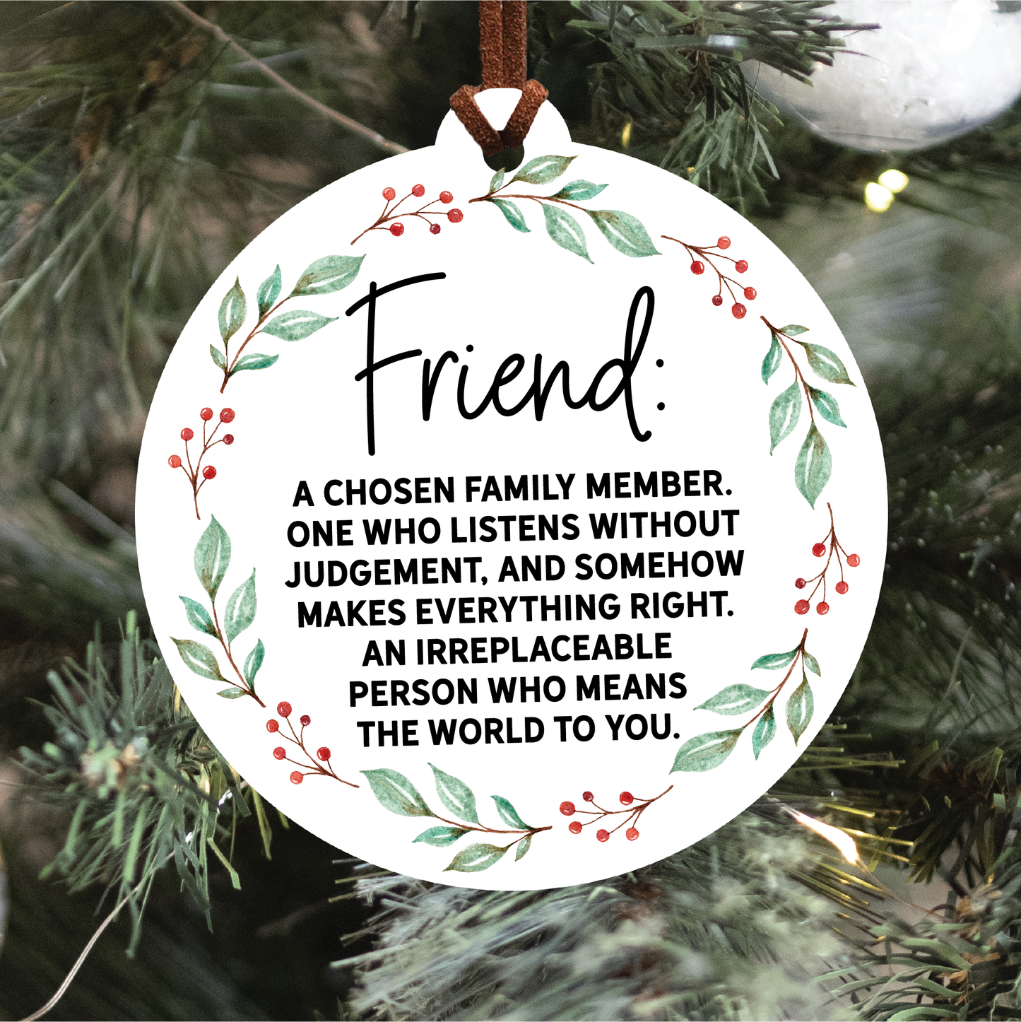 Friend Christmas Ornament