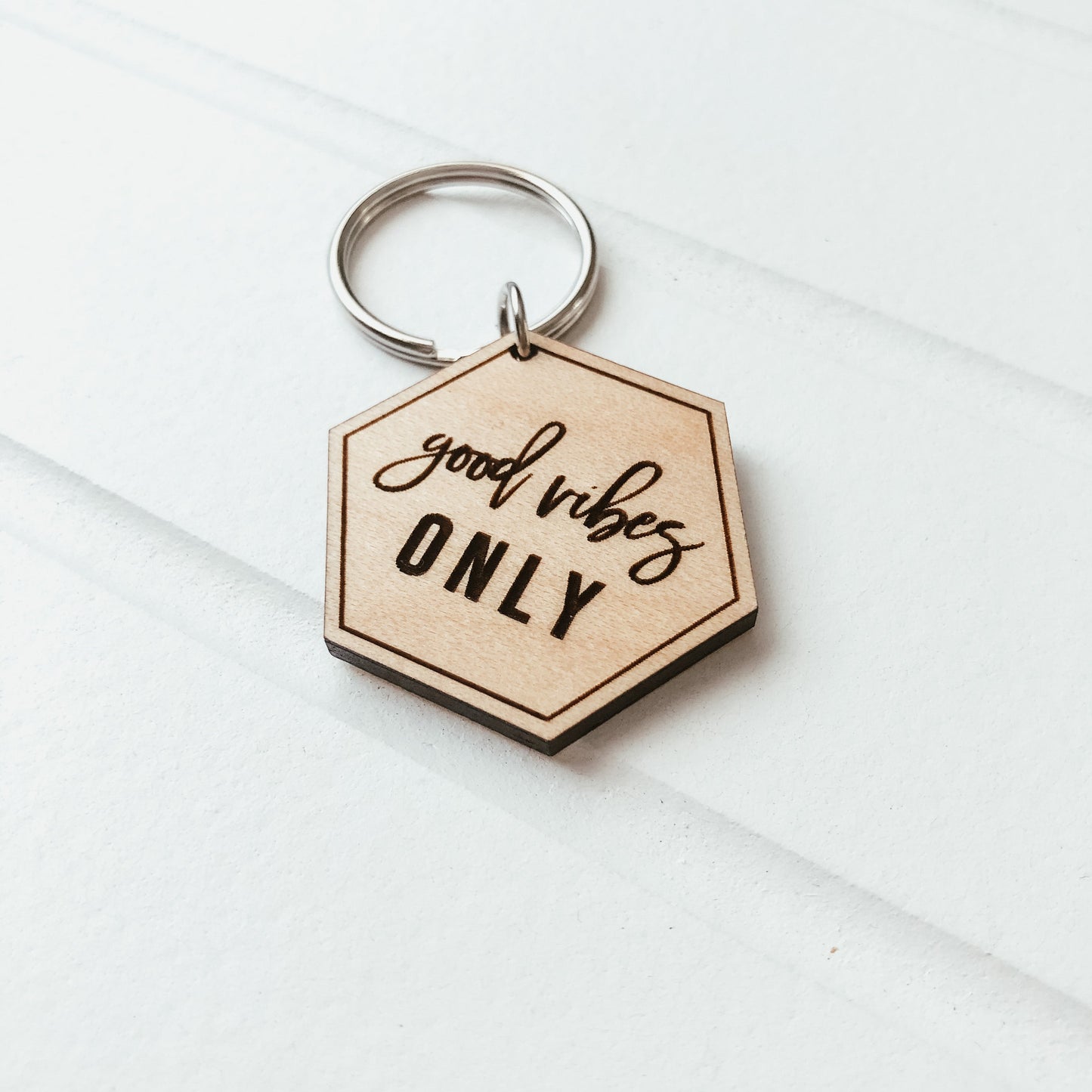 Good Vibes Only Keychain