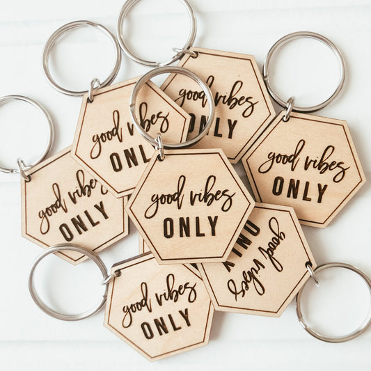 Good Vibes Only Keychain