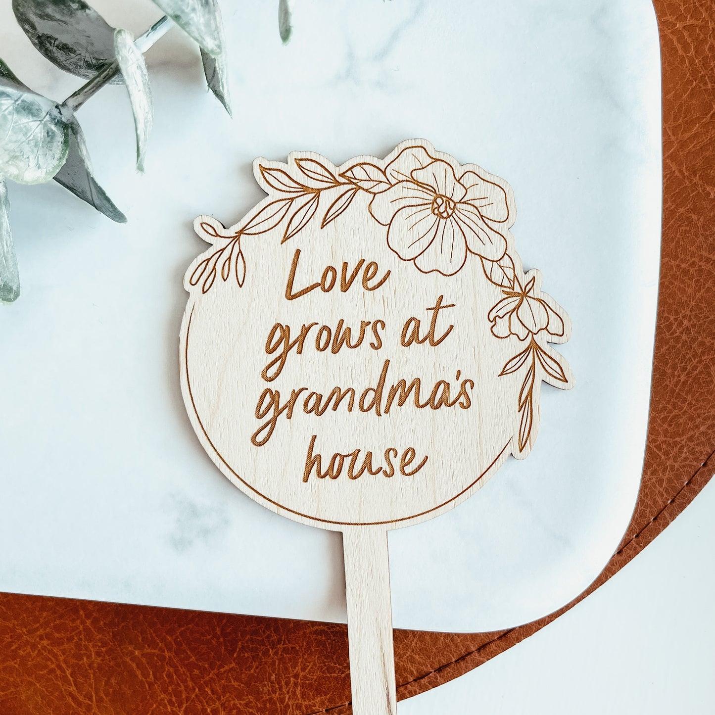 Love Grows At Grandma's House Plant Marker