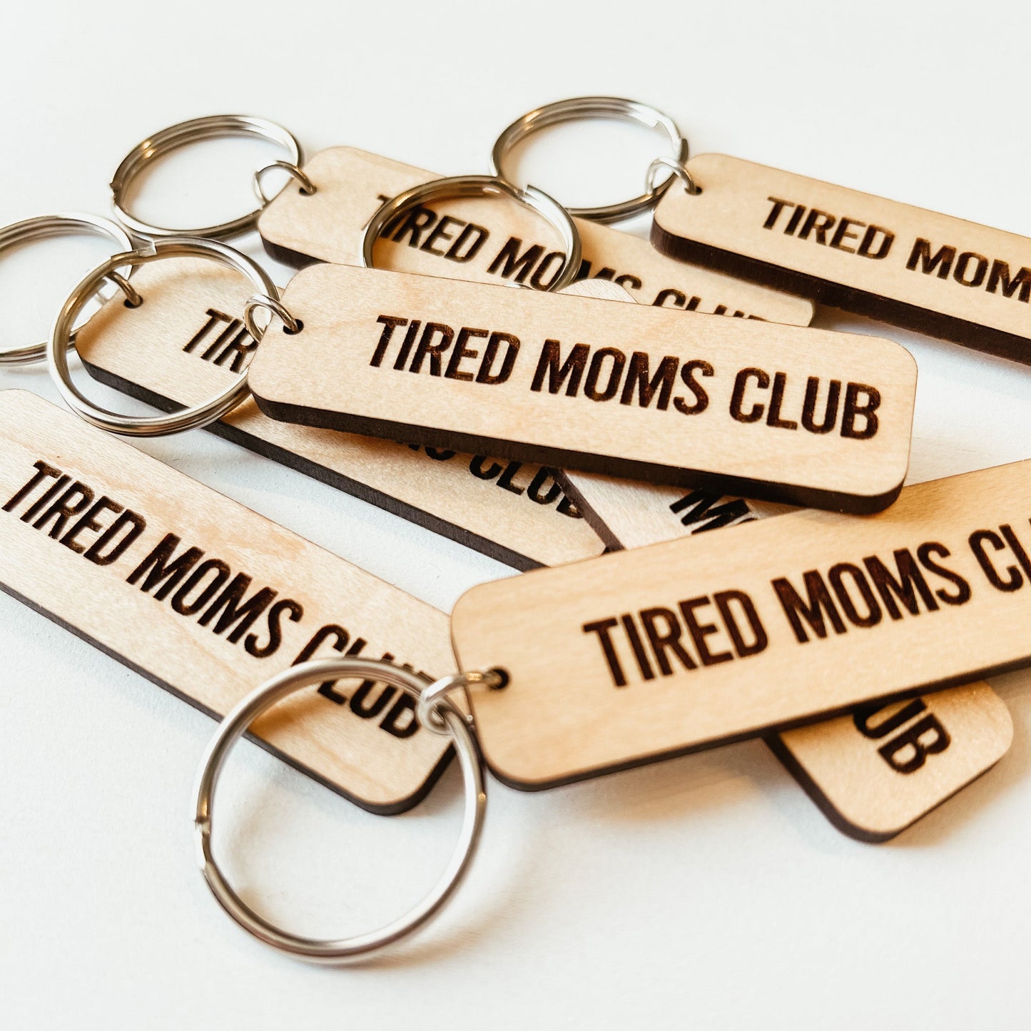 Tired Moms Club Keychain