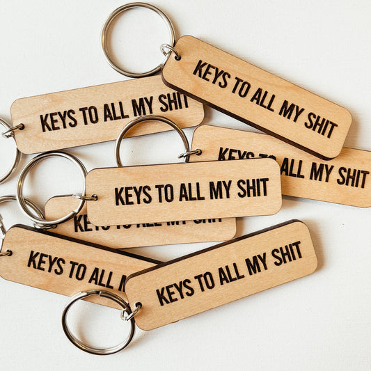 Keys to All My Shit Keychain