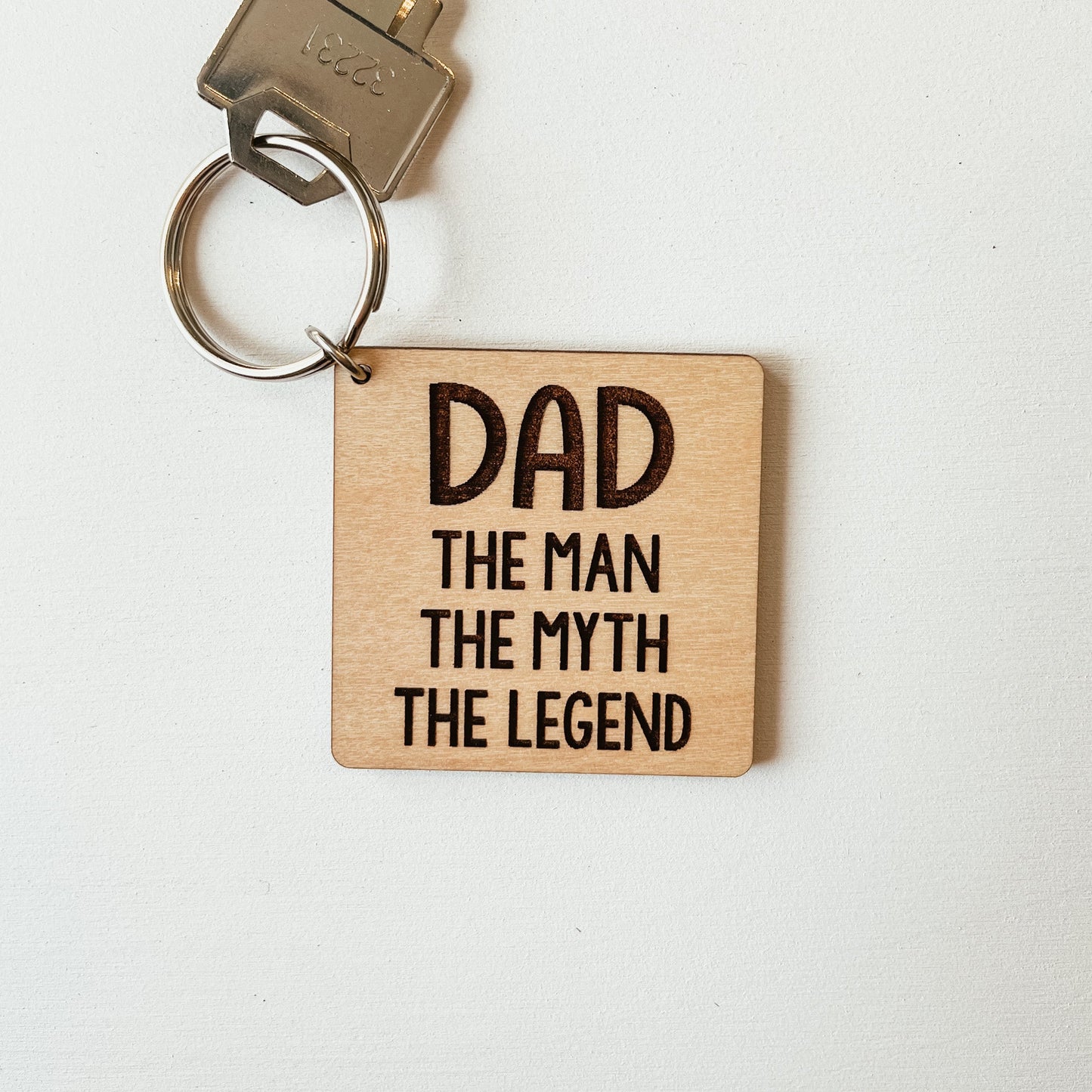 Dad - Man, Myth, Legend Keychain