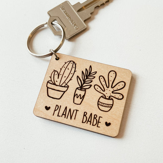 Plant Babe Keychain