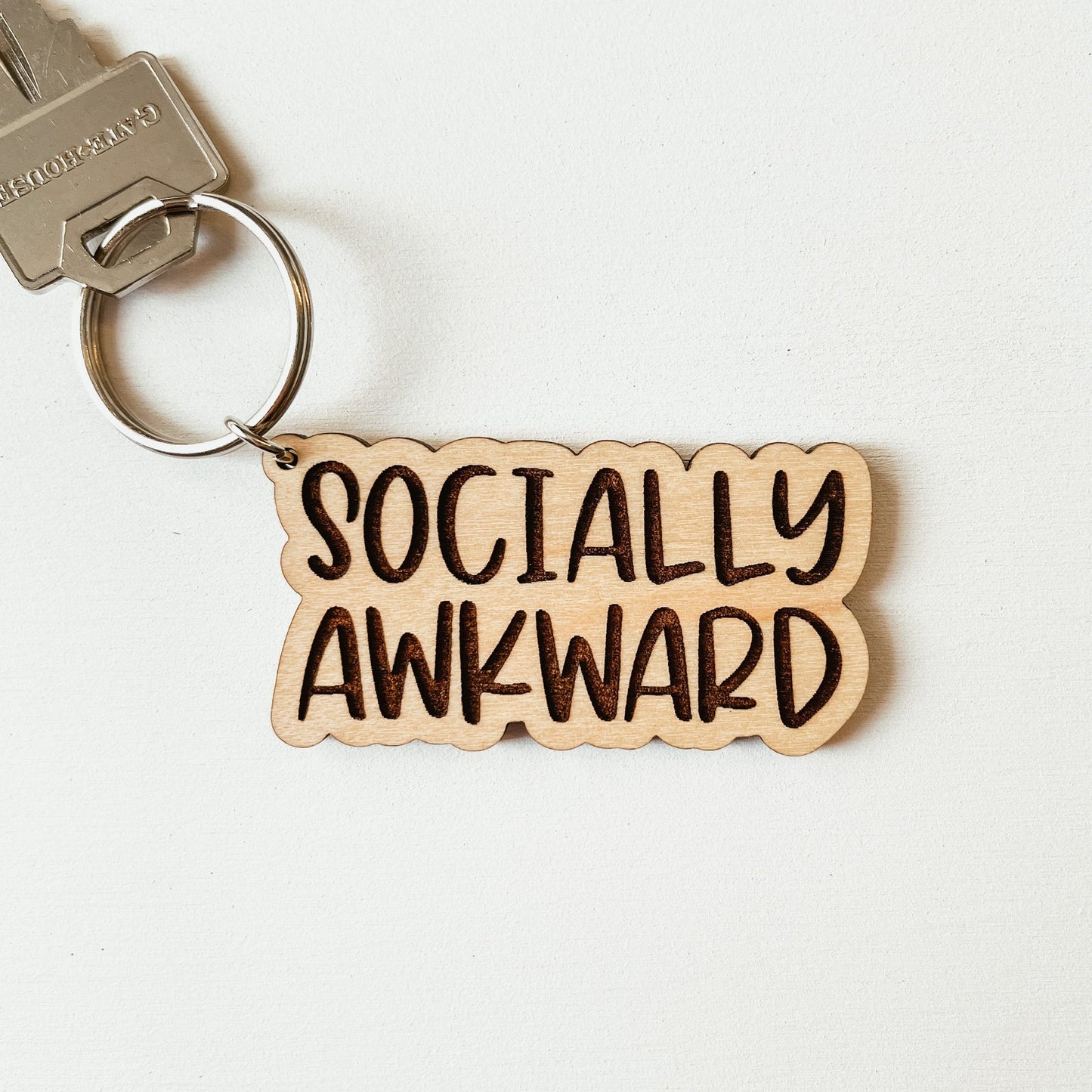 Socially Awkward Keychain