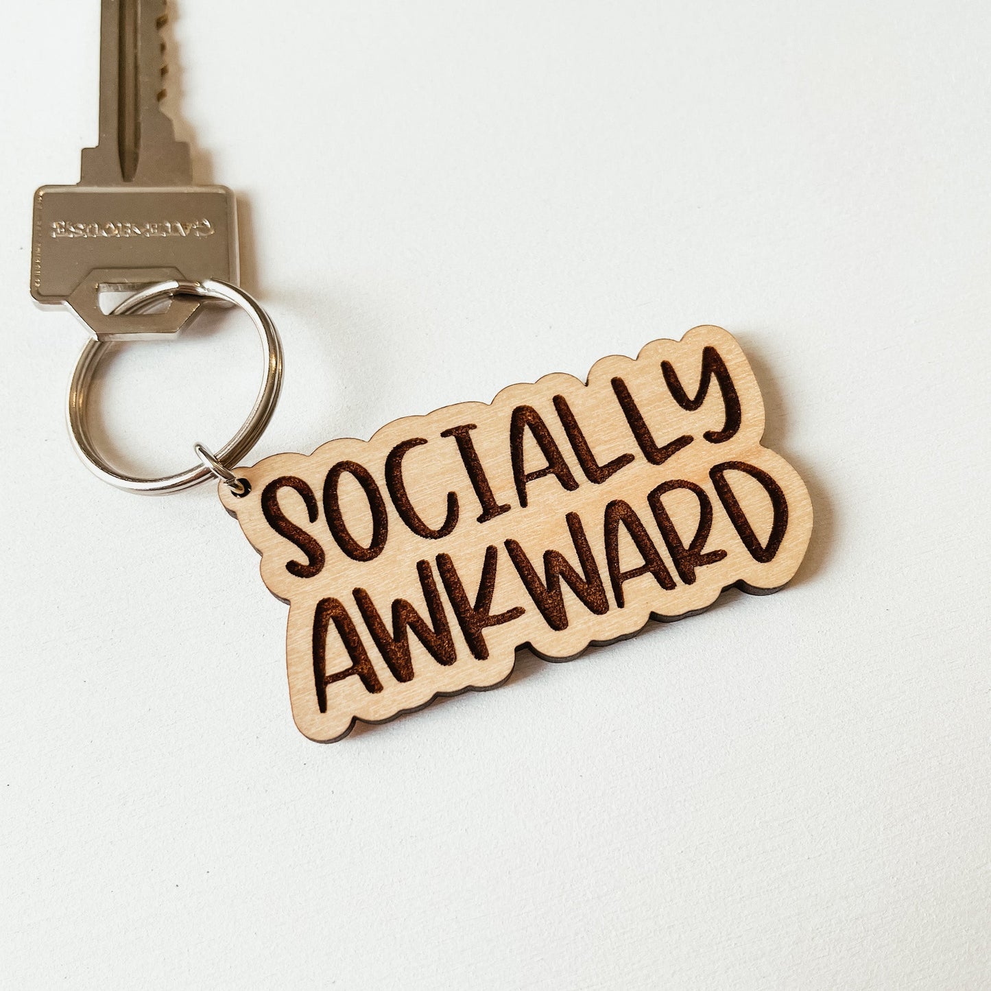 Socially Awkward Keychain