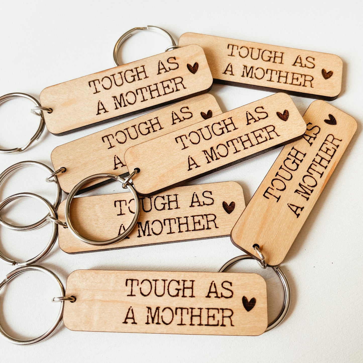 Tough as a Mother Keychain