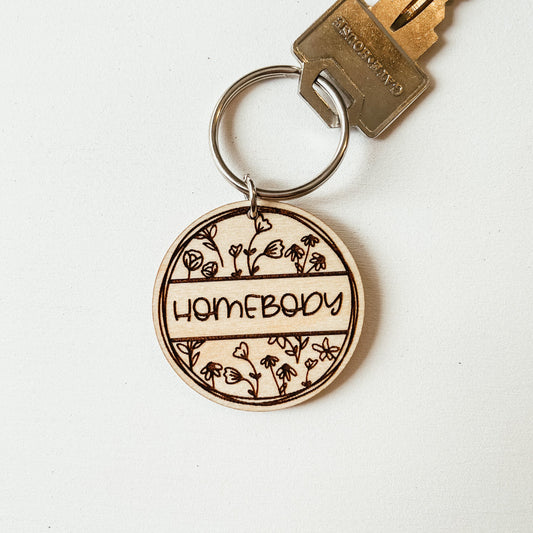 Homebody Floral Keychain